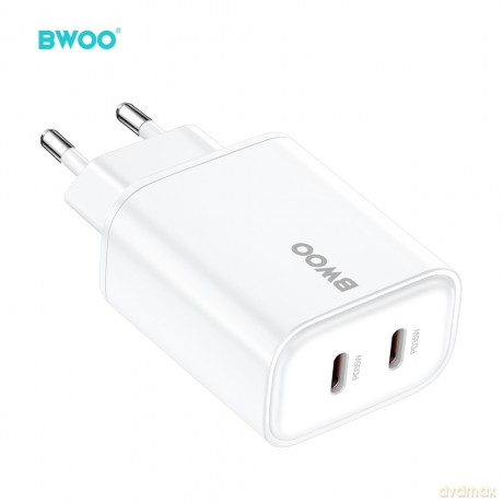 BWOO ładowarka sieciowa PD CDA206 USB-C 35W biały