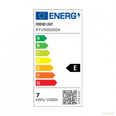 Forever Light Żarówka LED E27 A60 7W 806lm 3000K klasa E