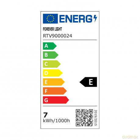 Forever Light Żarówka LED E27 G45 7.2W 840lm 6000K klasa E
