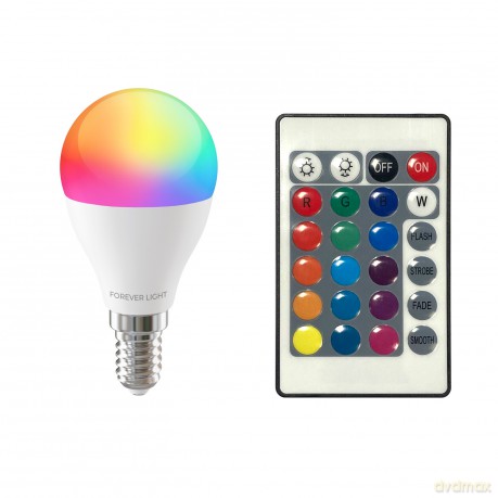 Forever Light Żarówka LED RGB E14 G45 5W 500lm 4000K klasa F