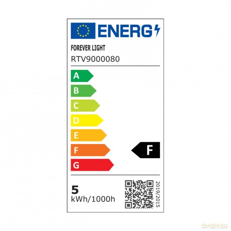 Forever Light Żarówka LED RGB E14 G45 5W 500lm 4000K klasa F