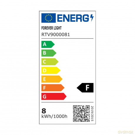 Forever Light Żarówka LED RGB E27 A60 8W 850lm 4000K klasa F