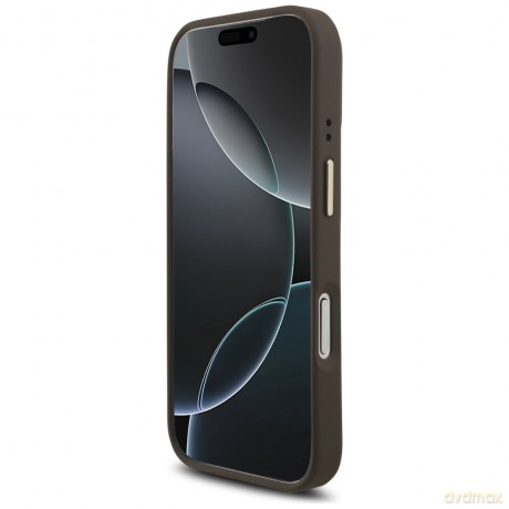 Guess nakładka 4G Big 4G Classic Logo Big Strap Metal Buttons do iPhone 17 Pro brązowa