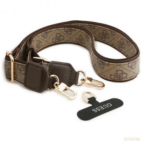 Guess nakładka 4G Big 4G Classic Logo Big Strap Metal Buttons do iPhone 17 Pro Max brązowa
