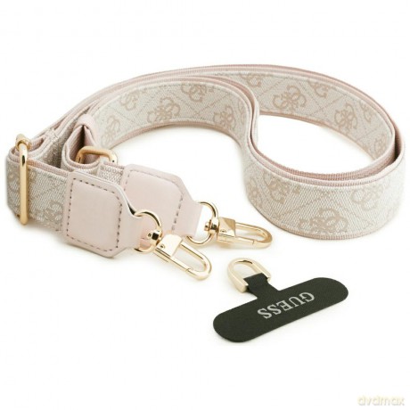 Guess nakładka 4G Big 4G Classic Logo Big Strap Metal Buttons do iPhone 17 Pro różowa