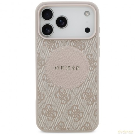 Guess nakładka 4G Circle Classic Logo MagSafe do iPhone 17 Pro Max różowa