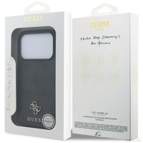 Guess nakładka 4G Small Classic Logo MagSafe do iPhone 17 Pro czarna