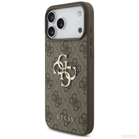 Guess nakładka 4G Strap 4G Classic Logo do iPhone 17 Pro Max brązowa