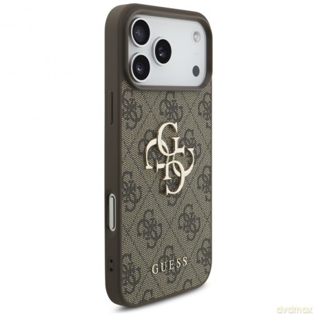 Guess nakładka 4G Strap 4G Classic Logo do iPhone 17 Pro Max brązowa