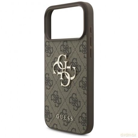 Guess nakładka 4G Strap 4G Classic Logo do iPhone 17 Pro Max brązowa
