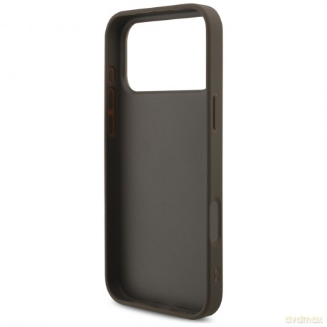 Guess nakładka 4G Strap 4G Classic Logo do iPhone 17 Pro Max brązowa