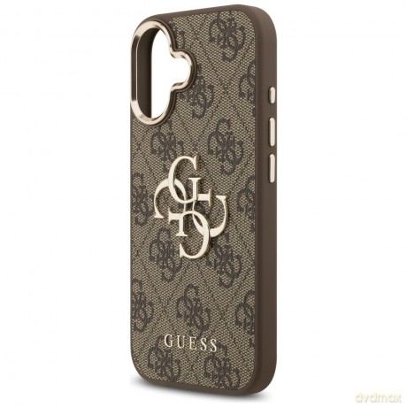 Guess nakładka do iPhone 17 HC 4G PU W/ BIG 4G CLASSIC LOGO GD brązowa
