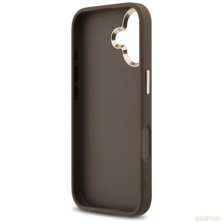 Guess nakładka do iPhone 17 HC 4G PU W/ BIG 4G CLASSIC LOGO GD brązowa