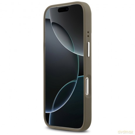 Guess nakładka Grained Big 4G Classic Logo do iPhone 17 Pro brązowa