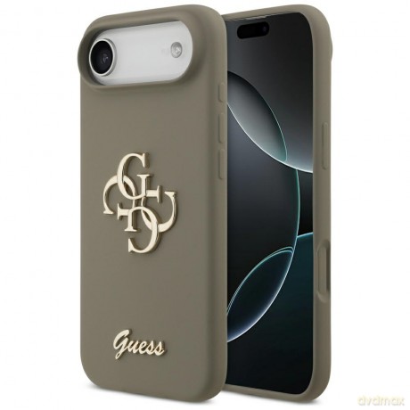 Guess nakładka Silicone Big 4G Script do iPhone Air brązowa