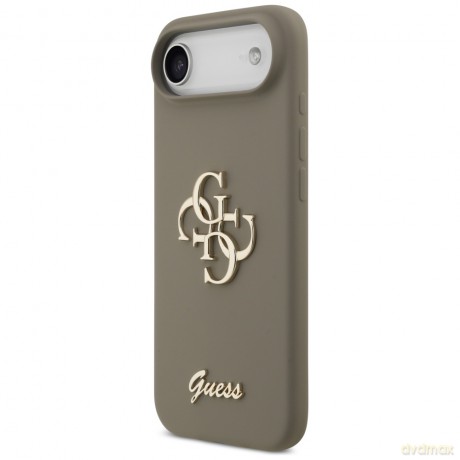 Guess nakładka Silicone Big 4G Script do iPhone Air brązowa