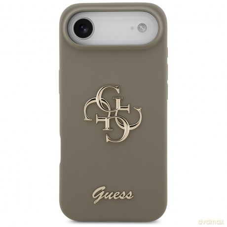 Guess nakładka Silicone Big 4G Script do iPhone Air brązowa