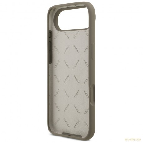 Guess nakładka Silicone Big 4G Script do iPhone Air brązowa