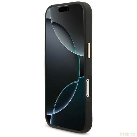 Karl Lagerfeld nakładka Big Strap Choupette Metal Logo MagSafe do iPhone 17 Pro Max czarna