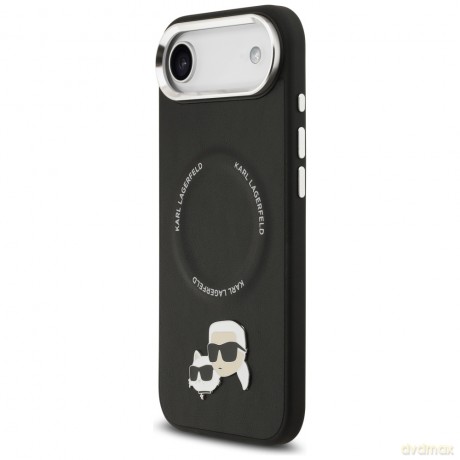 Karl Lagerfeld nakładka Magsafe PU case with Karl&Choupette heads pins logo and metal camera buttons do iPhone 17 Air czarna