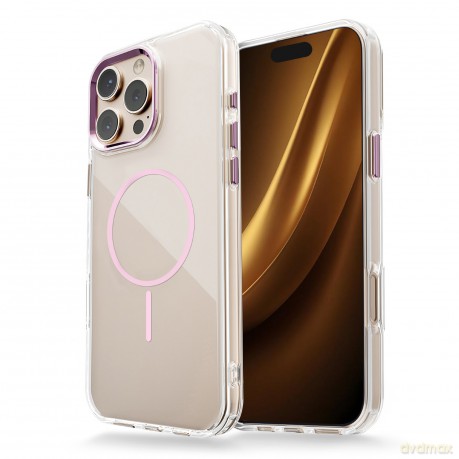 Nakładka Clear Thin Mag do iPhone 17 Pro Max 6,9" różowa