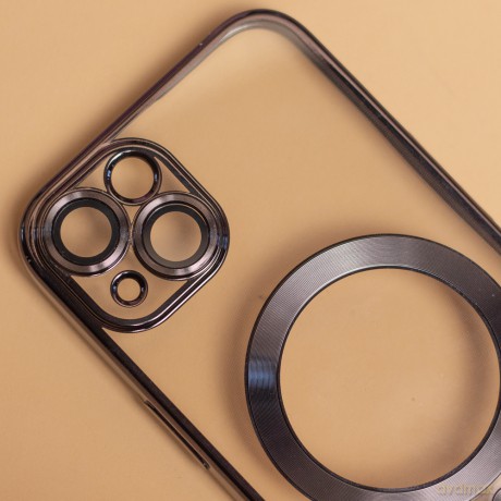 Nakładka Color Chrome Mag do iPhone 17 Pro Max 6,9" czarna open ring