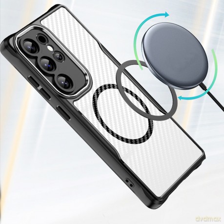 Nakładka Defender Carbon Mag do Samsung Galaxy S25 FE czarna