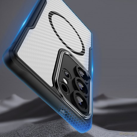 Nakładka Defender Carbon Mag do Samsung Galaxy S25 FE czarna