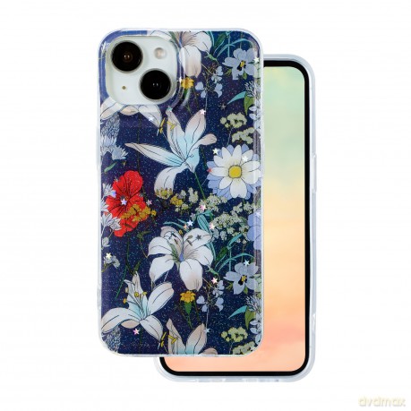 Nakładka Glow Glam do iPhone 14 6,1" niebieska