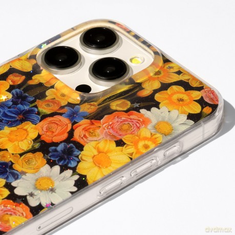 Nakładka Glow Glam do iPhone 16 6,1" pomarańczowa