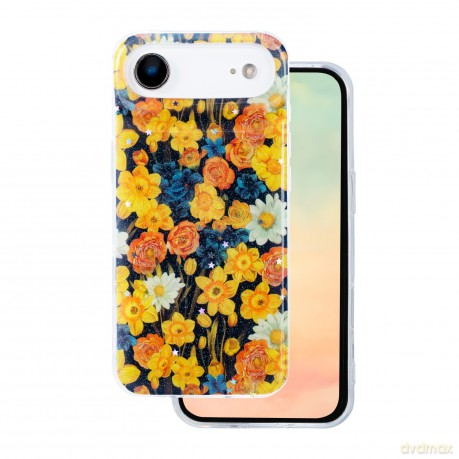 Nakładka Glow Glam do iPhone 17 Air 6,6" pomarańczowa