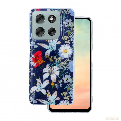 Nakładka Glow Glam do Motorola Moto G56 niebieska
