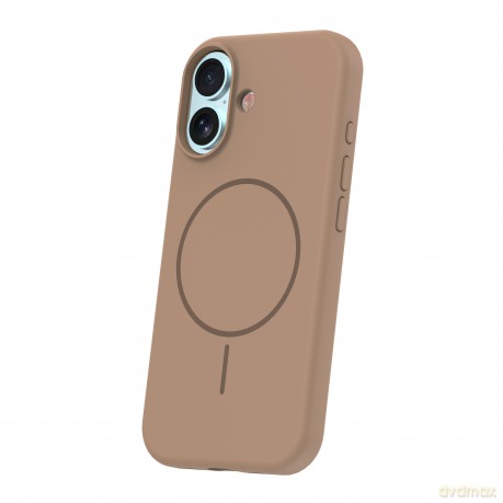 Nakładka Silicone Thin Mag do iPhone 17 6,3" brązowa