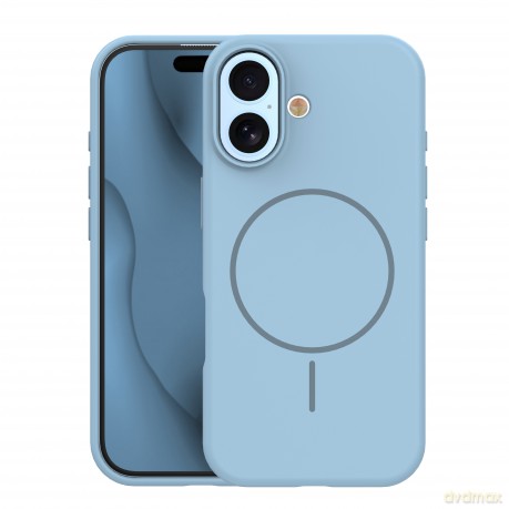 Nakładka Silicone Thin Mag do iPhone 17 6,3" jasnoniebieska