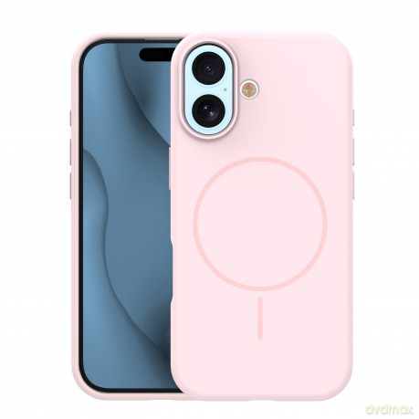 Nakładka Silicone Thin Mag do iPhone 17 6,3" jasnoróżowa