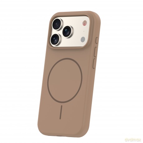 Nakładka Silicone Thin Mag do iPhone 17 Pro 6,3" brązowa