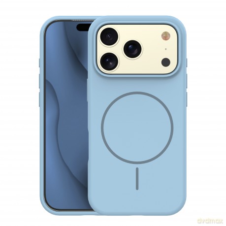 Nakładka Silicone Thin Mag do iPhone 17 Pro 6,3" jasnoniebieska