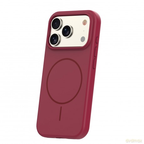 Nakładka Silicone Thin Mag do iPhone 17 Pro Max 6,9" bordowy