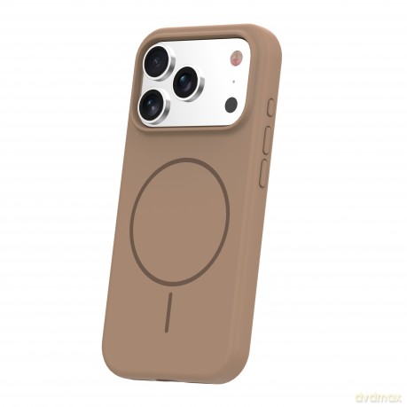 Nakładka Silicone Thin Mag do iPhone 17 Pro Max 6,9" brązowa