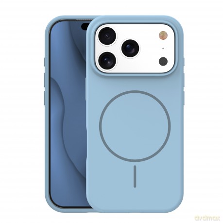 Nakładka Silicone Thin Mag do iPhone 17 Pro Max 6,9" jasnoniebieska