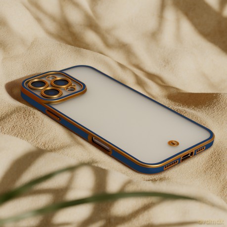 Nakładka Silky Gold do iPhone 15 6,1" niebieska