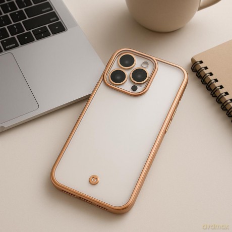 Nakładka Silky Gold do iPhone 16 6,1" różowa