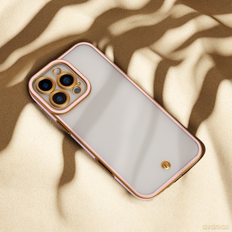 Nakładka Silky Gold do iPhone 16 6,1" różowa