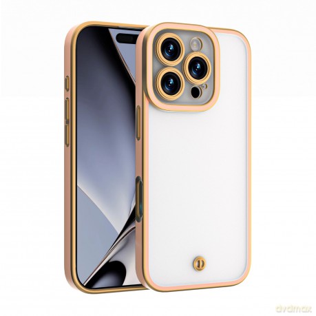 Nakładka Silky Gold do iPhone 16 Pro 6,3" różowa