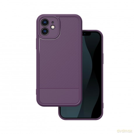 Nakładka Simple Carbon do iPhone 12 6,1" fioletowa
