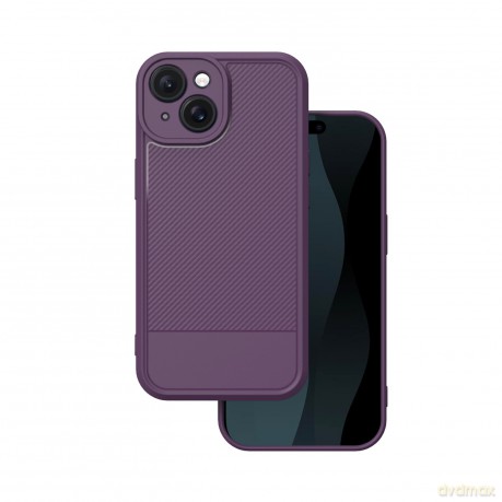 Nakładka Simple Carbon do iPhone 15 6,1" fioletowa