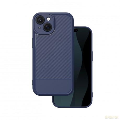 Nakładka Simple Carbon do iPhone 15 6,1" niebieska