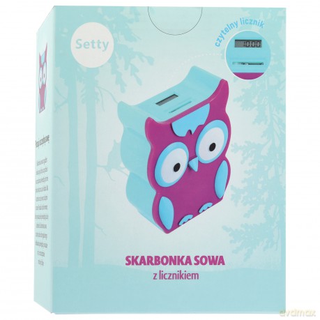 Skarbonka z licznikiem Setty Sowa YS011-12