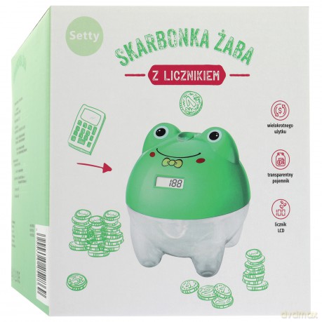 Skarbonka z licznikiem Setty Żaba YS011-3A
