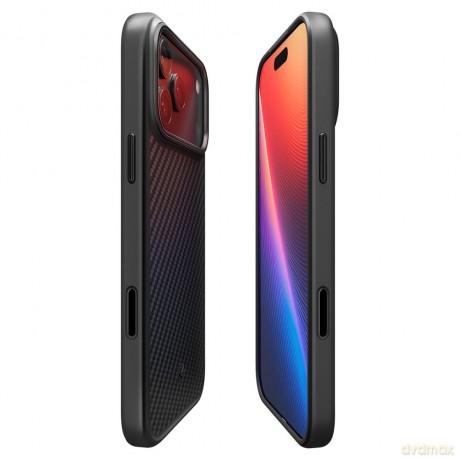 Spigen nakładka Enzo Aramid T" Mag Magsafe do iPhone 17 Pro czarna"